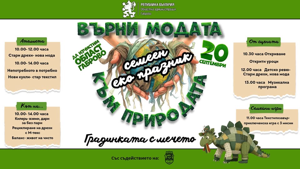 Плакат ''Върни модата към природата''